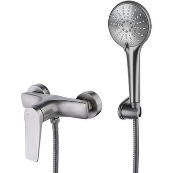 Смеситель для душа Lemark Bronx LM3703GM Графит — фото 1, Смеситель для душа