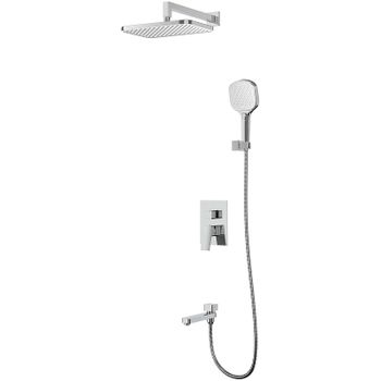 Душевая система Raglo R30.27 Хром — фото 1, Встраиваемые душевые комплекты