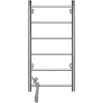 Электрический полотенцесушитель Domoterm Аврора DMT 109-6 40x80 EK L Хром — фото 1, Электрические полотенцесушители