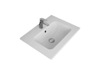 ЭЙФОРИЯ, 60 см, мебельный умывальник, керамический — фото 4, Раковины встраиваемые сверху