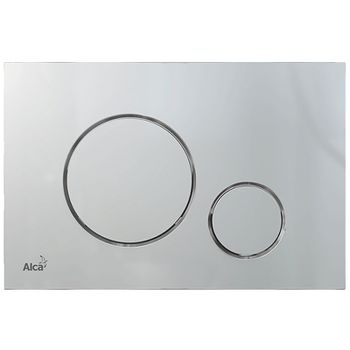 Клавиша смыва Alcaplast Thin M672 Хром матовая — фото 1, Кнопки смыва