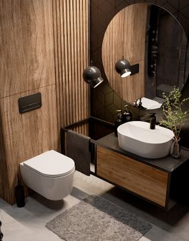 Унитаз AQUAme AQM2013PRO подвесной Белый глянец с сиденьем Микролифт — фото 2, Подвесные унитазы