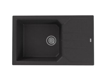 Мойка для кухни ALVEUS GRANITAL RECORD 40 G91 CARBON в комплекте с сифоном 1130548 — фото 1, Кухонные мойки