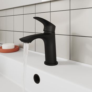 Смеситель для раковины Milardo Rora RORBL00M01 Черный матовый — фото 7, Смесители для раковины