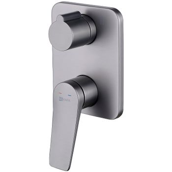 Смеситель для душа Lemark Bronx LM3727GM Графит — фото 1, Смеситель для душа