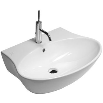 Раковина Hatria Nido 62 Y0R401 Белая — фото 1, Раковины подвесные