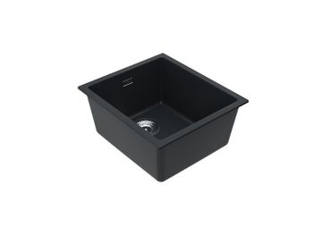 Мойка для кухни ALVEUS OMNI 10 GRANITAL CARBON-G91 400x450x198 с сифоном 1145083 — фото 2, Кухонные мойки