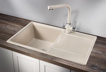 Granula-7804, ПИРИТ, кухонная мойка, кварц — фото 2, Кухонные мойки