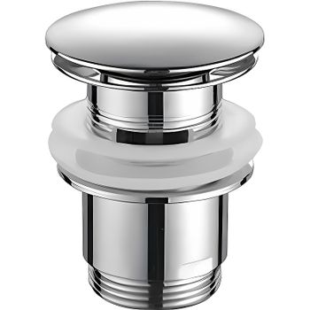 Донный клапан Haiba HB63 click-clack Хром — фото 1, Донные клапаны