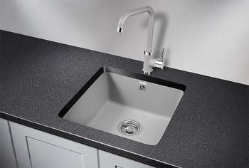 Granula-3801, АЛЮМИНИУМ, кухонная мойка, кварц — фото 2, Кухонные мойки