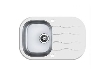 Мойка для кухни WAVE 10 черный 620X5001X, в компл.с сиф. 1127251 — фото 1, Кухонные мойки