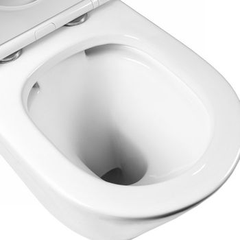 Унитаз компакт Bond Oval F03-00 Белый с бачком и сиденьем Микролифт — фото 3, Напольные унитазы