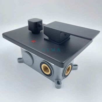 Душевая система ALMAes Leine TVZ-0810 Черная матовая — фото 12, Встраиваемые душевые комплекты