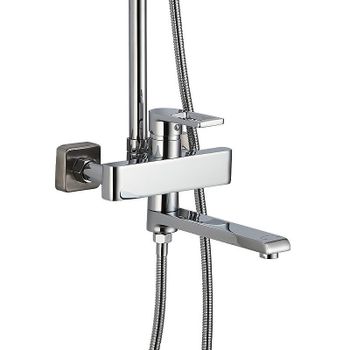 Душевая система Haiba HB2424 Хром — фото 4, Душевые стойки