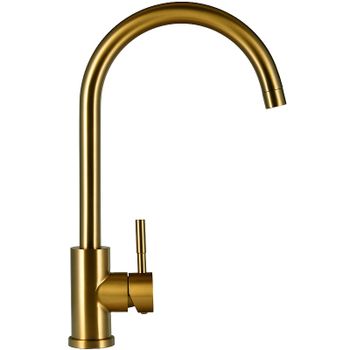 Смеситель для кухни Raiber Graceful RPG-012 Золото матовое — фото 1, Смесители для кухни