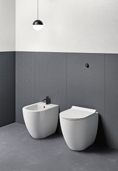 Унитаз GSI Pura 880311 приставной без сиденья — фото 4, Приставные унитазы