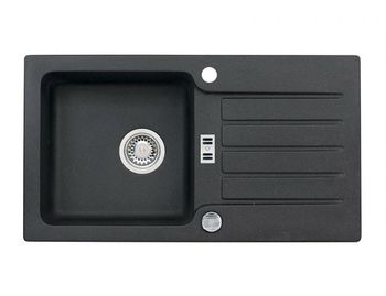 Мойка для кухни ALVEUS NIAGARA 30 GRANITAL BEIGE-G55 780x435x160;1x с сифоном 1105297, — фото 1, Кухонные мойки