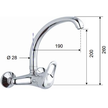 Смеситель для кухни Remer Remix R43 Хром — фото 2, Смесители для кухни