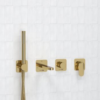 A2151.277.279.280.197.281 Встраиваемый комплект для ванны с лейкой и изливом — фото 1, Смеситель для ванны