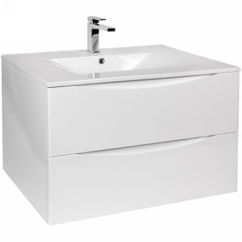 Раковина Bond 80 S05-800 Белая глянцевая — фото 2, Раковины встраиваемые сверху