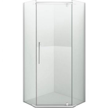 Душевой уголок Erlit Comfort 100х100 ER10110V-C1 профиль Хром стекло прозрачное — фото 1, Душевые уголки трапеция