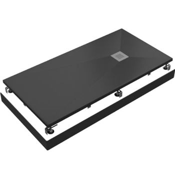 Душевой поддон из искусственного камня Good Door Essentia 120x90 ЛП00093 Черный — фото 1, Душевые поддоны из искусственного камня