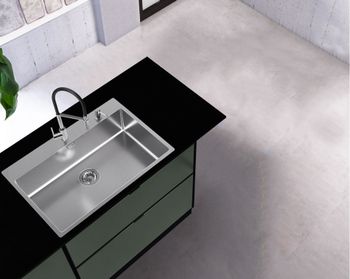 Мойка для кухни NOX 130 BRS 740x515x200 в комплекте с интегрированным сифоном — фото 2, Кухонные мойки