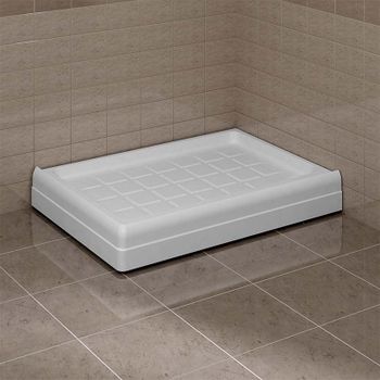 Душевой уголок Radomir Верчелли 121x84 L 1-03-1-1-0-0120 с поддоном профиль Белый стекло прозрачное — фото 2, Прямоугольные душевые уголки