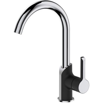 Смеситель для кухни Haiba HB70805-7 Черный Хром — фото 1, Смесители для кухни