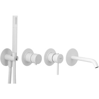 Смеситель для ванны Remer X-Style X96S03ROXXBO Белый матовый — фото 1, Смеситель для ванны