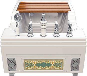 Акриловая ванна Radomir Тахарат 120х80 1-01-0-0-1-166 Белая — фото 8, Акриловые ванны