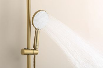 Душевая система Raglo R20.24.03 Золото матовое — фото 21, Душевые стойки