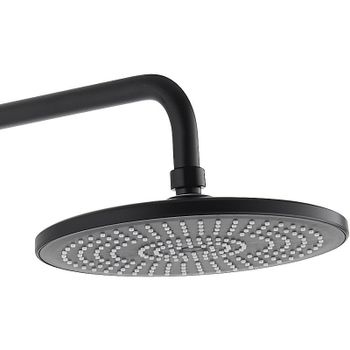 Душевая система Bond Circle B04-9188 Черная матовая — фото 3, Верхние души