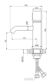 Смеситель для раковины Bronze de Luxe Focus 24601CM Хром — фото 10, Смесители для раковины