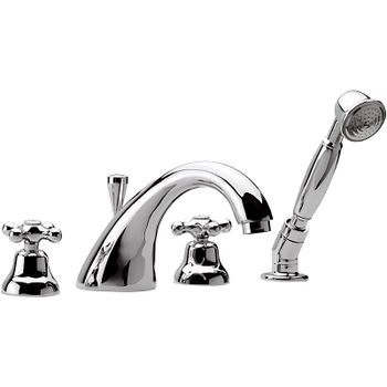 Смеситель на борт ванны Remer Liberty 06LI Хром — фото 1, Смесители на борт ванны