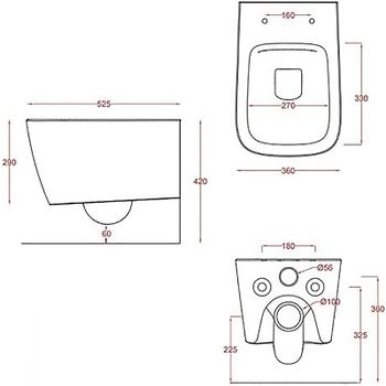 Унитаз Artceram A16 ASV003 41 00 подвесной Matera без сиденья — фото 2, Подвесные унитазы