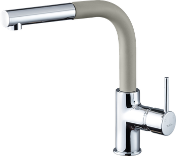 Товар: Rivelato Смеситель для кухни Ledro Г-обр.с выдвижной лейкой D-35мм topazio cromo арт. - фото 1 Rivelato Смеситель для кухни Ledro Г-обр.с выдвижной лейкой D-35мм topazio cromo арт. — фото 1, Смесители для кухни