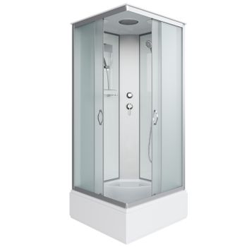 Душевая кабина Niagara Classic NG-1108-14 (90х90х215) средний поддон(26см),стекло матовое,4 места с  — фото 1, Душевые кабины