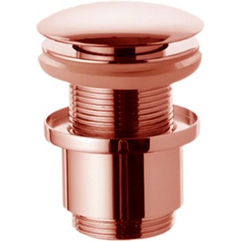 Донный клапан Remer 904CC2114RL click-clack Медь глянцевая — фото 1, Донные клапаны