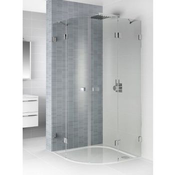 Душевой уголок Riho SZ Scandic NXT X309 87х87 G001107120 (GX04403C0) профиль Хром стекло прозрачное — фото 1, Душевые уголки четверть круга