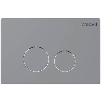 Клавиша смыва Creavit Terra GP9002.00 Серая матовая — фото 1, Кнопки смыва