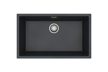 Мойка для кухни ALVEUS OMNI 40 GRANITAL DEEP BLACK-G90 750x450x198 с сифоном 1145083 — фото 1, Кухонные мойки