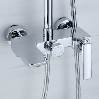 Душевая система Bond B02-9400 Хром — фото 5, Душевые стойки