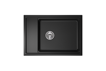 Granula-KS-7305, ЧЁРНЫЙ, кухонная мойка, кварц — фото 3, Кухонные мойки