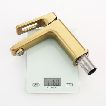 Смеситель для раковины Raglo R51.10.03 Золото матовое — фото 5, Смесители для раковины