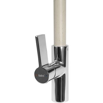 Смеситель для кухни Haiba HB70501-14 Хром Бежевый — фото 2, Смесители для кухни