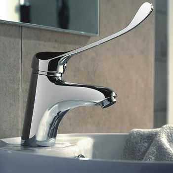 Смеситель для раковины Haiba HB1054 Хром — фото 3, Смесители для раковины