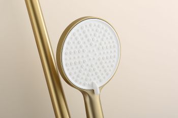 Душевая система Raglo R20.24.03 Золото матовое — фото 8, Душевые стойки