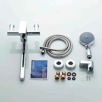 Смеситель для ванны Ledeme H33 2233L универсальный Хром — фото 2, Смеситель для ванны