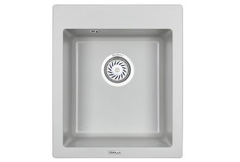 Granula-4201, СЛАНЕЦ, кухонная мойка, кварц — фото 1, Кухонные мойки